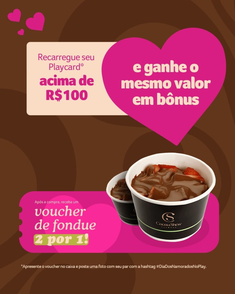 Fondue da Cacau Show - Dia dos Namorados