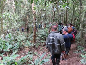 Trilha para antigo teleférico