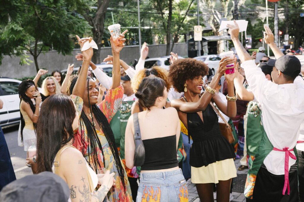 Pessoas em coffee party