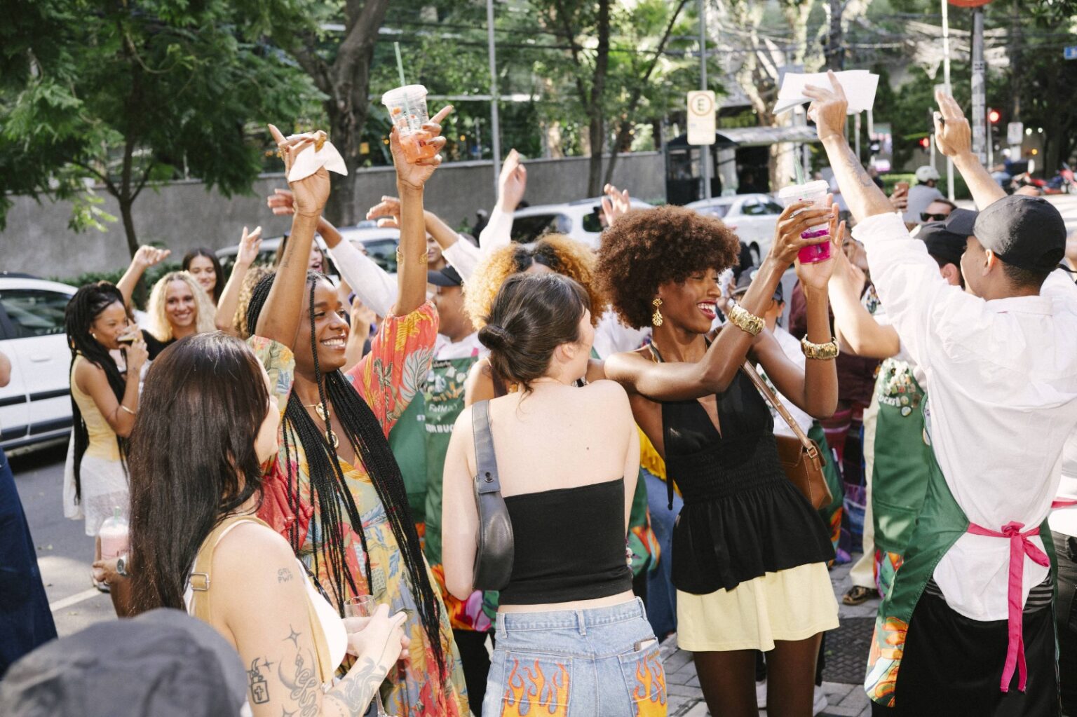 Pessoas em coffee party