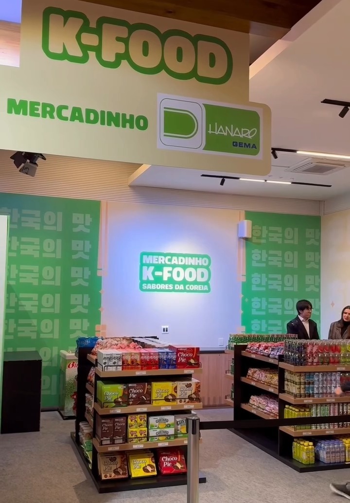 Fachada do Mercadinho no K-Food no Brasil