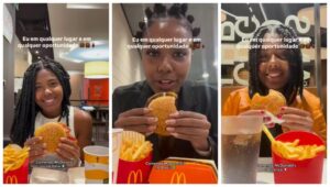 Moça viralizou com lanches do McDonalds