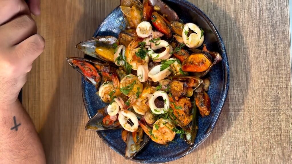 Prato de frutos do mar em Festival Gastronômico no Pacaembu