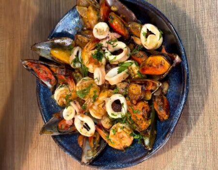 Prato de frutos do mar em Festival Gastronômico no Pacaembu