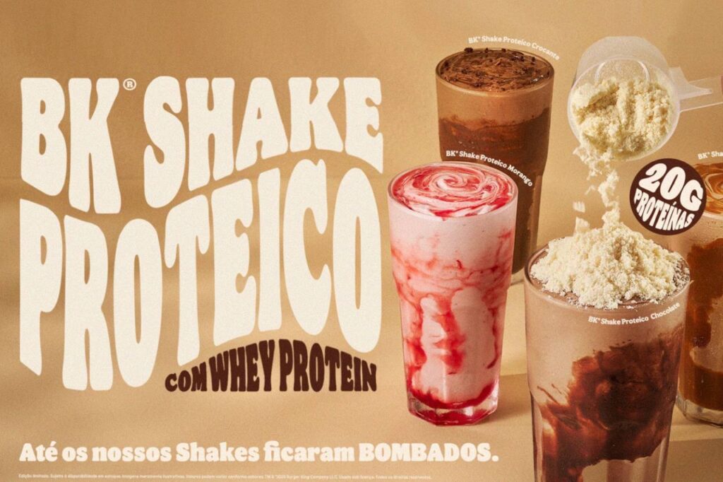 Burger King milk-shake proteico