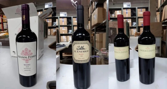 Leilão de vinhos (Divulgação/Receita Federal)