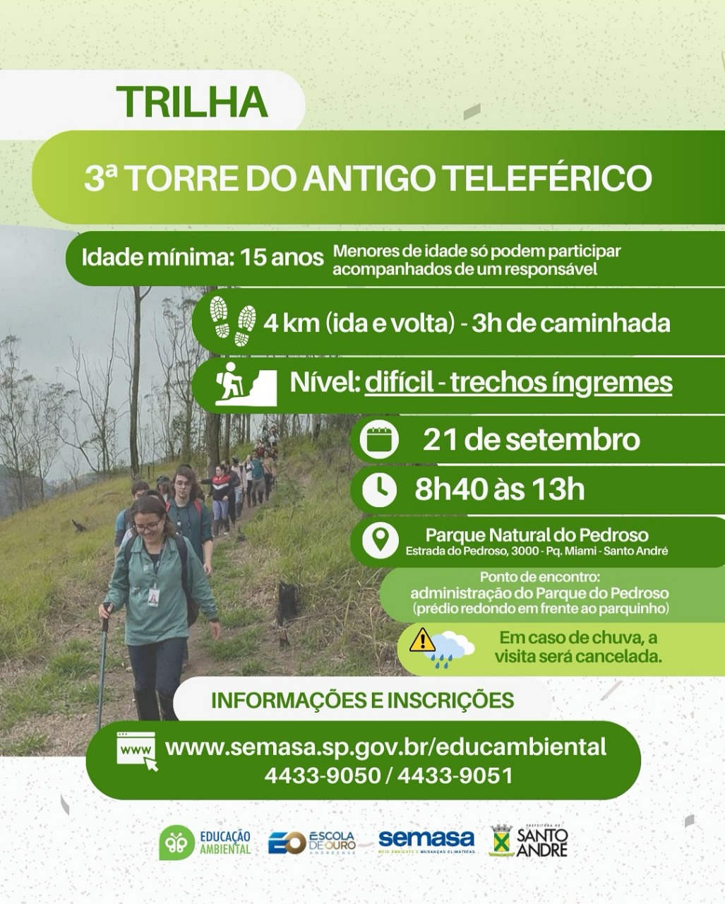 Trilha Teleférico do Parque do Pedroso