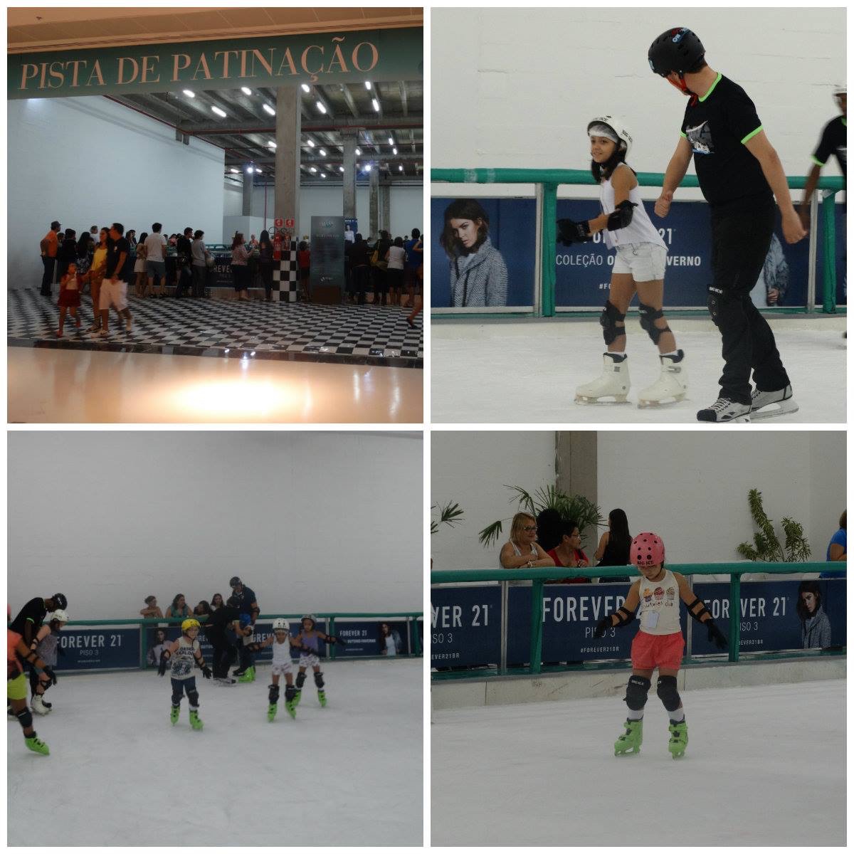 Pista de patinação no gelo - Parque Shopping Maia