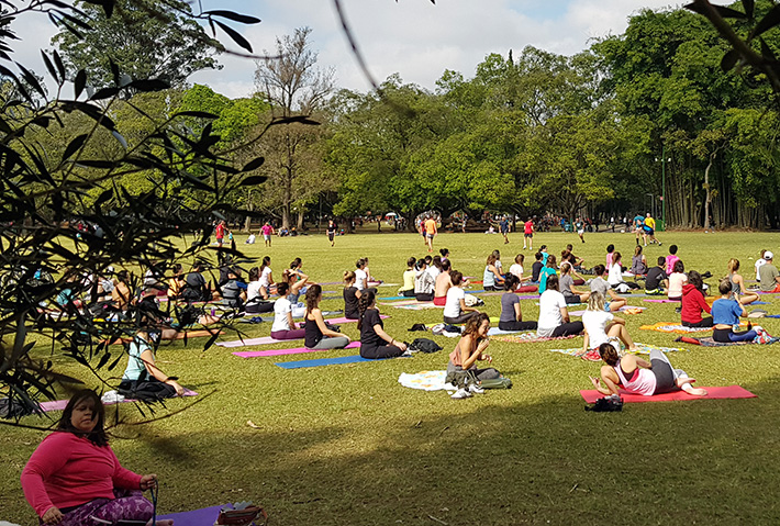 Festival no Parque Ibirapuera Yoga